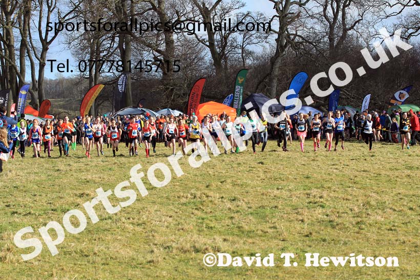 Girls under-13s Start Fitness NEHL, Alnwick, Northumberland. Photo: David T. Hewitson/Sports for All Pics